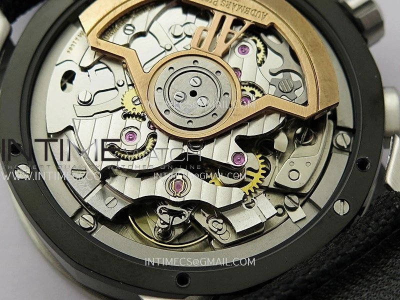 Code 11.59 Chrono 26393 SS PVD APPF Best Edition Black Dial on Black Nylon Strap A4401