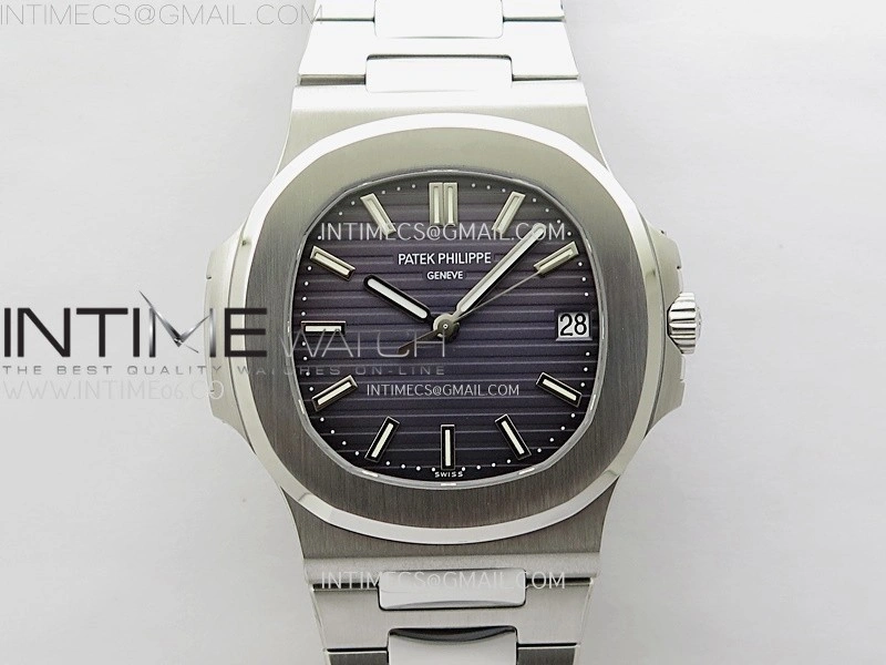 Nautilus 5711 1A PPF 1:1 Best Edition Gray Textured Dial on SS Bracelet Super Clone 26-330 V5
