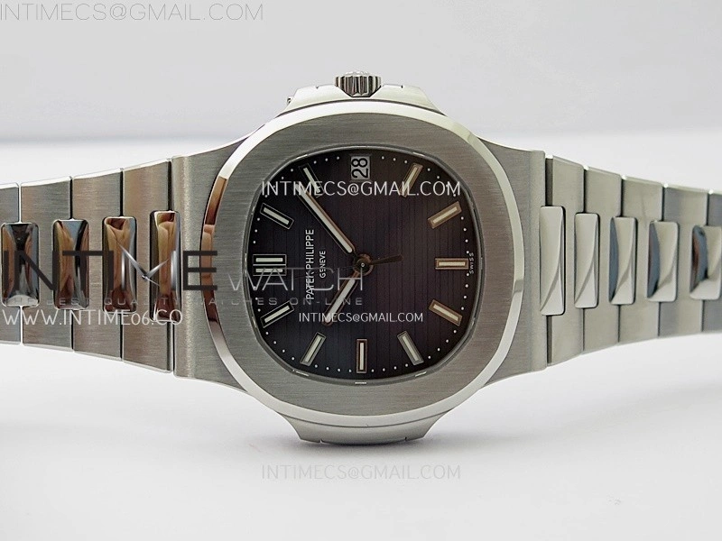 Nautilus 5711 1A PPF 1:1 Best Edition Gray Textured Dial on SS Bracelet Super Clone 26-330 V5