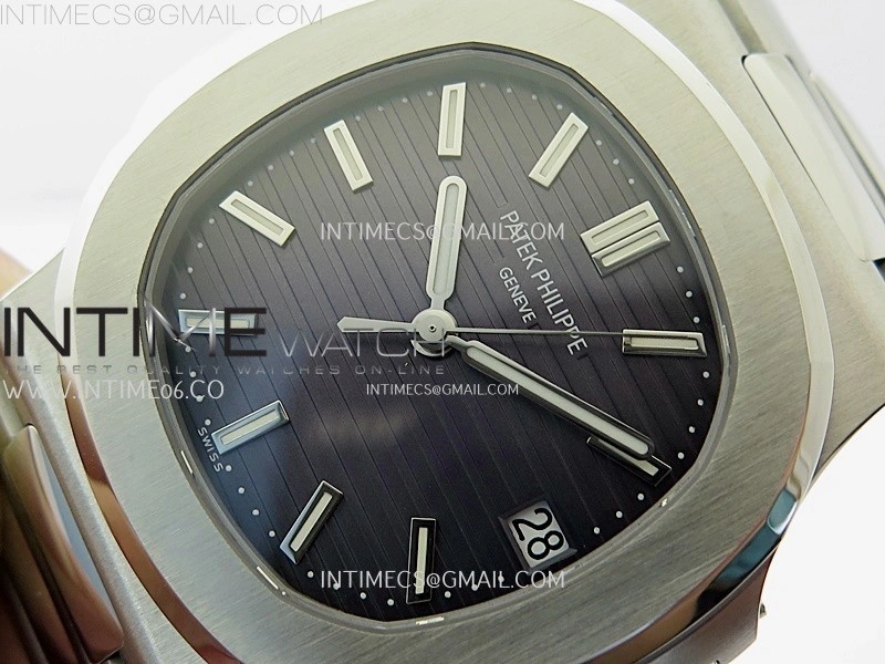 Nautilus 5711 1A PPF 1:1 Best Edition Gray Textured Dial on SS Bracelet Super Clone 26-330 V5