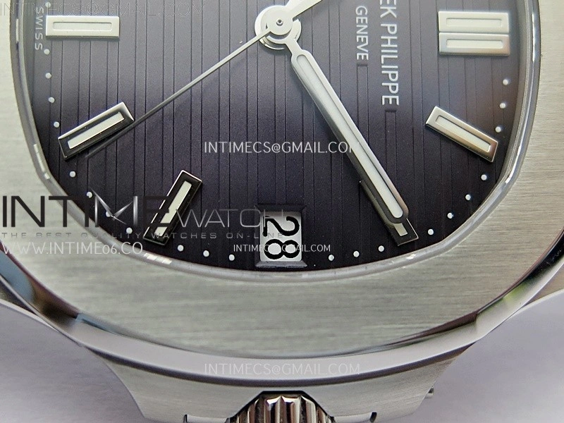 Nautilus 5711 1A PPF 1:1 Best Edition Gray Textured Dial on SS Bracelet Super Clone 26-330 V5