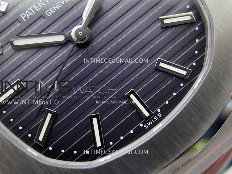 Nautilus 5711 1A PPF 1:1 Best Edition Gray Textured Dial on SS Bracelet Super Clone 26-330 V5