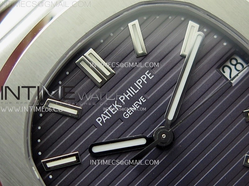 Nautilus 5711 1A PPF 1:1 Best Edition Gray Textured Dial on SS Bracelet Super Clone 26-330 V5