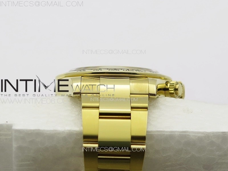 Daytona 116508 YG BTF 1:1 Best Edition 904L SS Case and Bracelet Black Sticks Dial SA4130