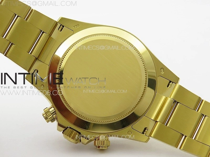 Daytona 116508 YG BTF 1:1 Best Edition 904L SS Case and Bracelet Black Sticks Dial SA4130