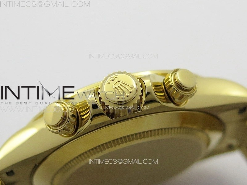 Daytona 116508 YG BTF 1:1 Best Edition 904L SS Case and Bracelet Green Sticks Dial SA4130