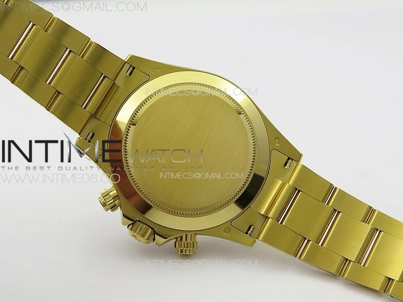 Daytona 116508 YG BTF 1:1 Best Edition 904L SS Case and Bracelet Green Sticks Dial SA4130