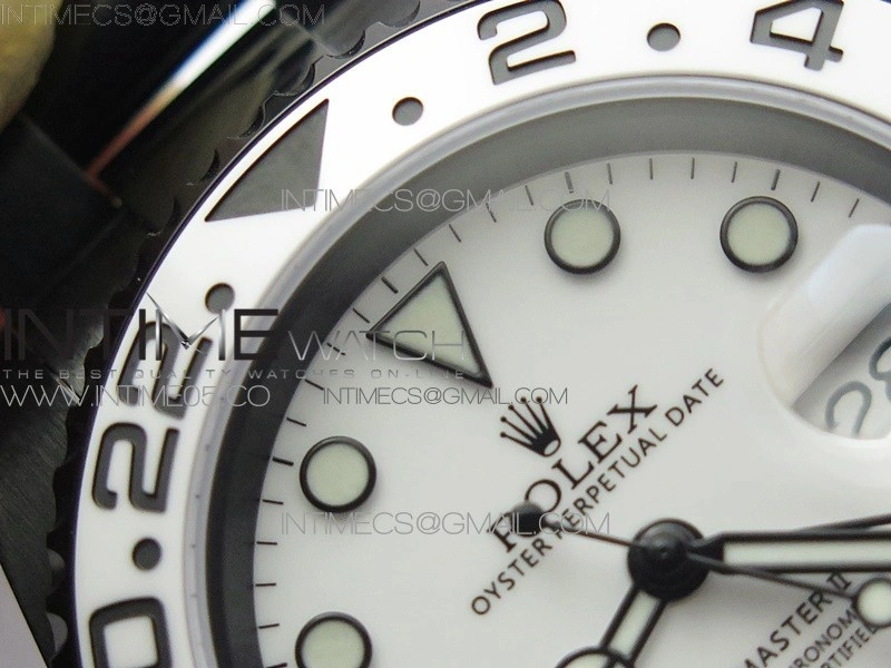 GMT-Master II 116710 DLC White Ceramic 904L Steel VRF 1:1 Best Edition White Dial SA3186 CHS V2