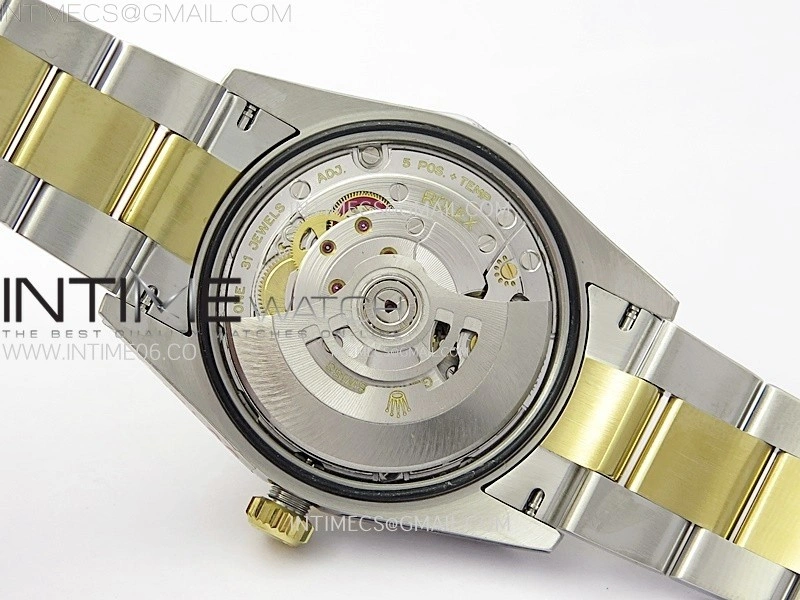 Explorer 124273 36mm 904L Steel GMF 1:1 Best Edition Black Dial on SS YG Bracelet VR3230 V2