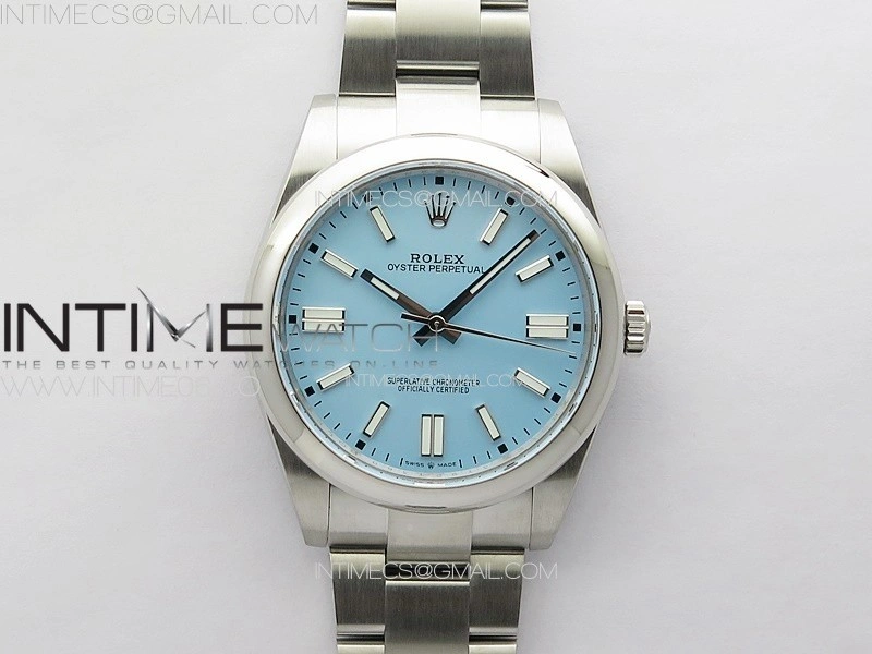 Oyster Perpetual 41mm 124300 904L Steel GMF 1:1 Best Edition Tiffany Blue Dial on SS Bracelet VR3230 V2