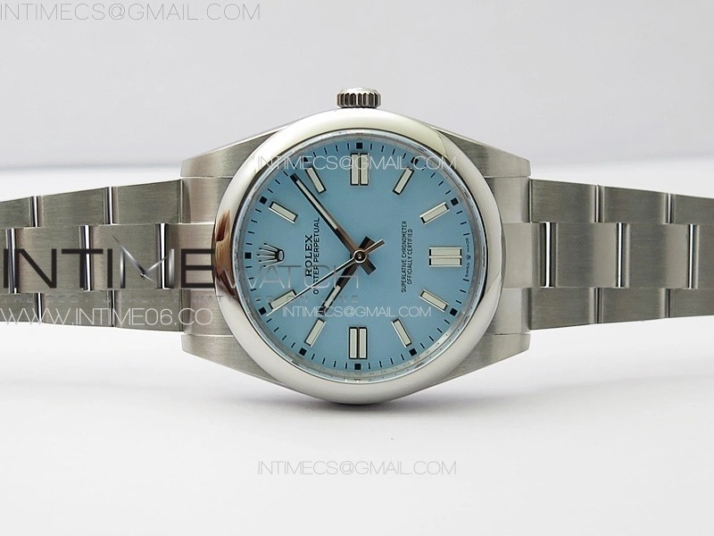 Oyster Perpetual 41mm 124300 904L Steel GMF 1:1 Best Edition Tiffany Blue Dial on SS Bracelet VR3230 V2