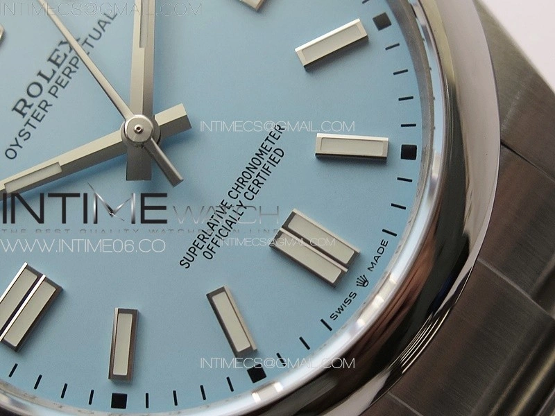 Oyster Perpetual 41mm 124300 904L Steel GMF 1:1 Best Edition Tiffany Blue Dial on SS Bracelet VR3230 V2