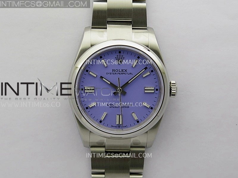Oyster Perpetual 126000 36mm 904L SS KRF 1:1 Best Edition 2025 Lavender Purple Dial On SS Bracelet