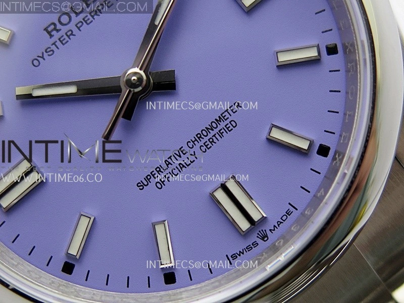 Oyster Perpetual 126000 36mm 904L SS KRF 1:1 Best Edition 2025 Lavender Purple Dial On SS Bracelet