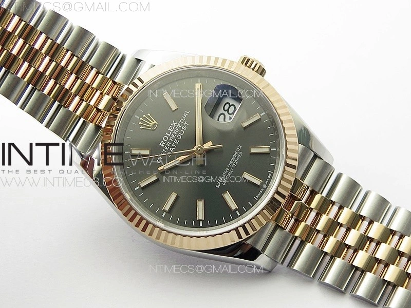 DateJust 36 SS 126231 VSF 1:1 Best Edition 904L Steel Gray Stick Dial on Jubilee Bracelet VS3235