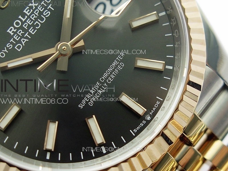 DateJust 36 SS 126231 VSF 1:1 Best Edition 904L Steel Gray Stick Dial on Jubilee Bracelet VS3235