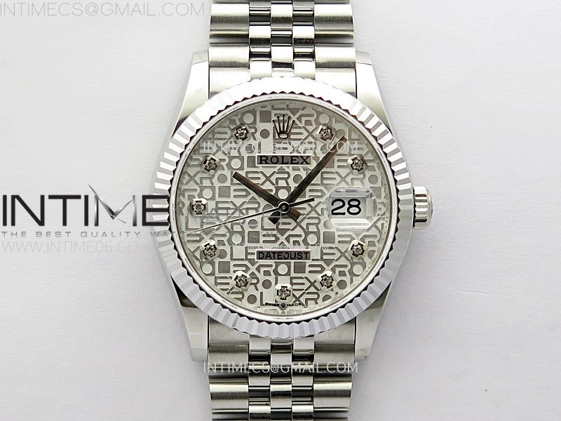 DateJust 36MM 126234 SS APSF 1:1 Best Edition Silver Jubilee Dial on SS Jubilee Bracelet SA3235