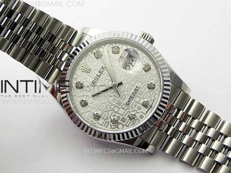 DateJust 36MM 126234 SS APSF 1:1 Best Edition Silver Jubilee Dial on SS Jubilee Bracelet SA3235