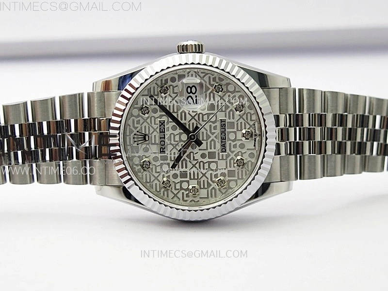 DateJust 36MM 126234 SS APSF 1:1 Best Edition Silver Jubilee Dial on SS Jubilee Bracelet SA3235