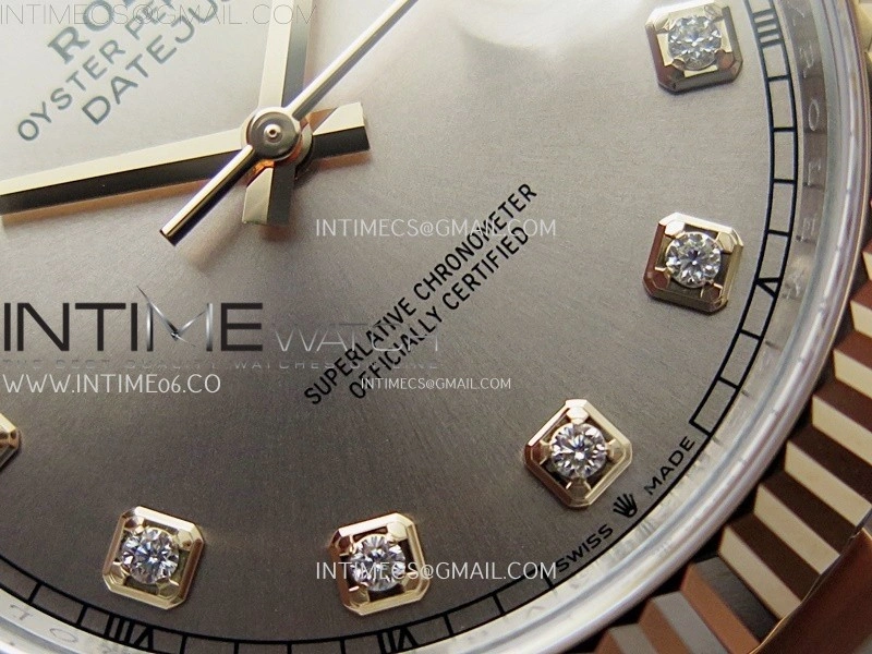 DateJust 41mm 126331 904 SS RG AR+F 1:1 RG Dial Diamond Markers On SS RG Oyster Bracelet DD3235 V2