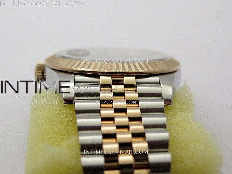 DateJust 41 126331 904L SS RG VSF 1:1 Best Edition Gray Fluted Dial on Jubilee Bracelet VS3235