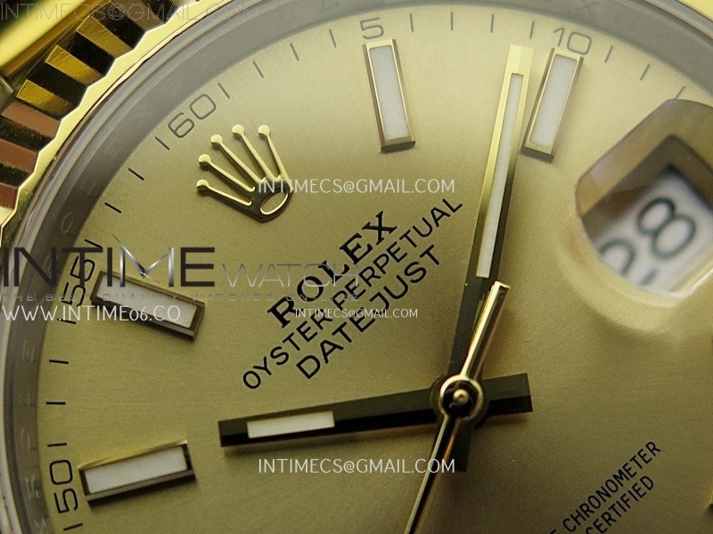 DateJust 41mm 126333 904 SS YG AR+F 1:1 Gold Dial Stick Markers On SS YG Oyster Bracelet DD3235 V2
