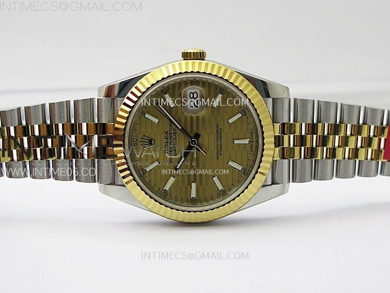 DateJust 41 126333 904L SS YG VSF 1:1 Best Edition Gold Fluted Dial on Jubilee Bracelet VS3235