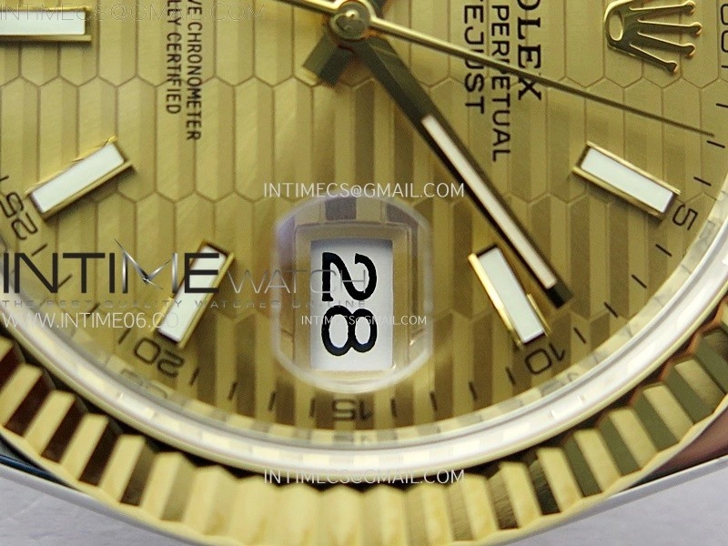 DateJust 41 126333 904L SS YG VSF 1:1 Best Edition Gold Fluted Dial on Jubilee Bracelet VS3235