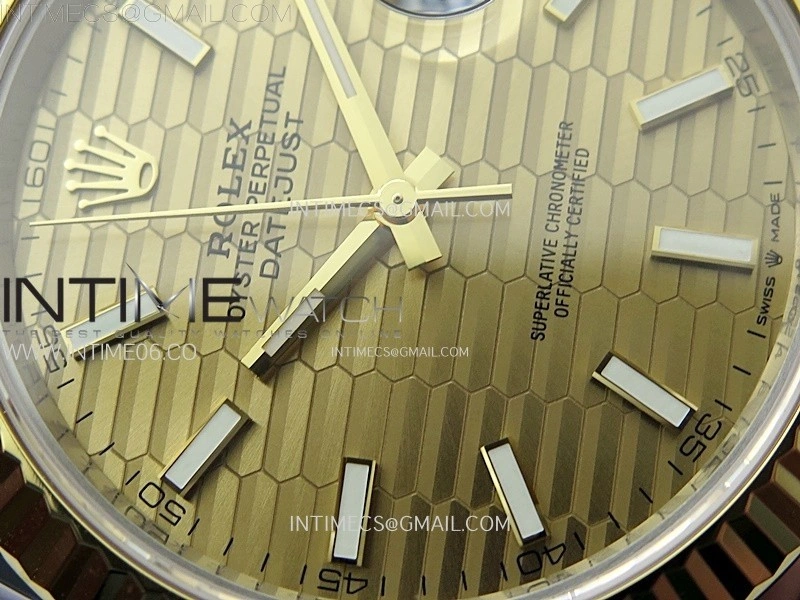 DateJust 41 126333 904L SS YG VSF 1:1 Best Edition Gold Fluted Dial on Jubilee Bracelet VS3235