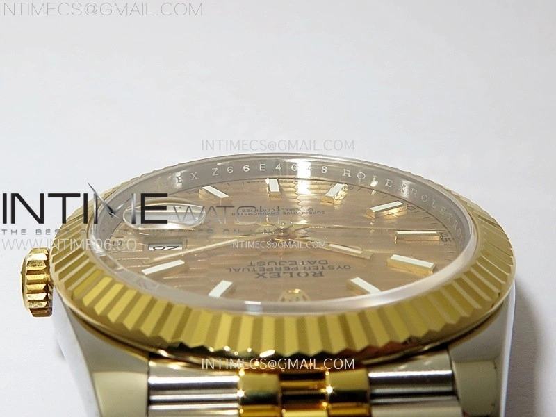 DateJust 41 126333 904L SS YG VSF 1:1 Best Edition Gold Fluted Dial on Jubilee Bracelet VS3235