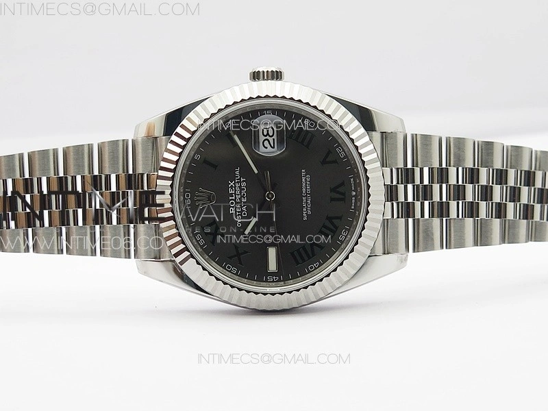 DateJust 41 126334 NTF 1:1 Best Edition 904L Steel Gray Roman Dial on Jubilee Bracelet VR3235