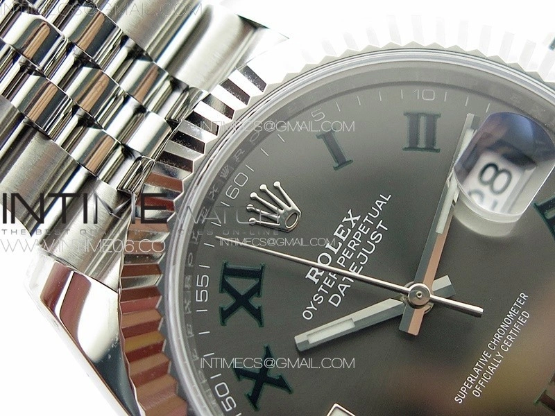 DateJust 41 126334 NTF 1:1 Best Edition 904L Steel Gray Roman Dial on Jubilee Bracelet VR3235