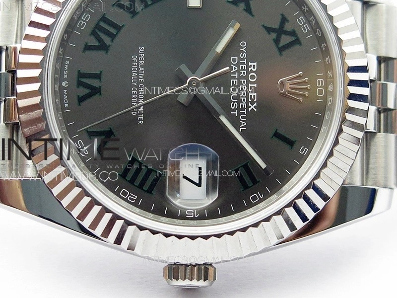 DateJust 41 126334 NTF 1:1 Best Edition 904L Steel Gray Roman Dial on Jubilee Bracelet VR3235