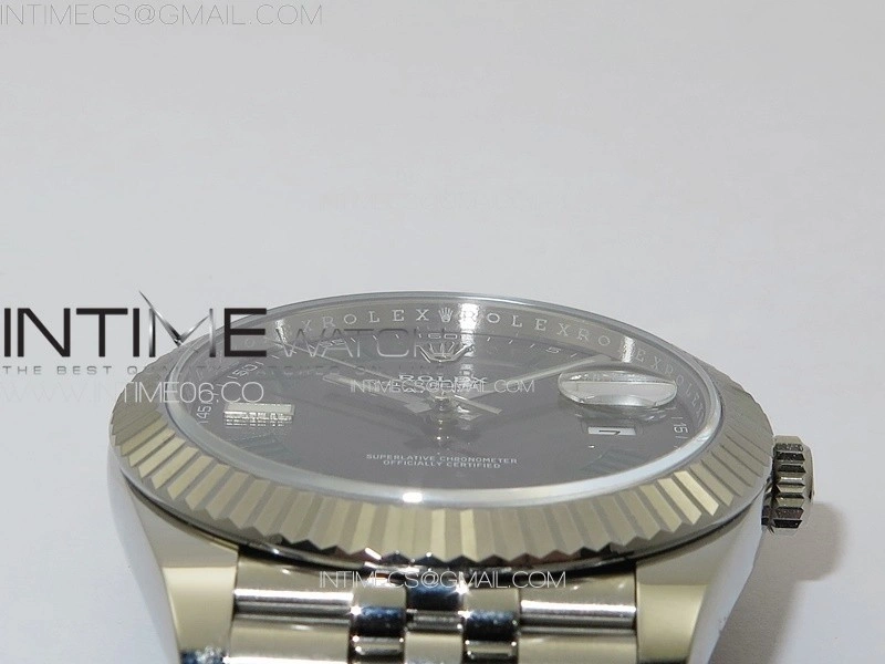 DateJust 41 126334 NTF 1:1 Best Edition 904L Steel Gray Roman Dial on Jubilee Bracelet VR3235