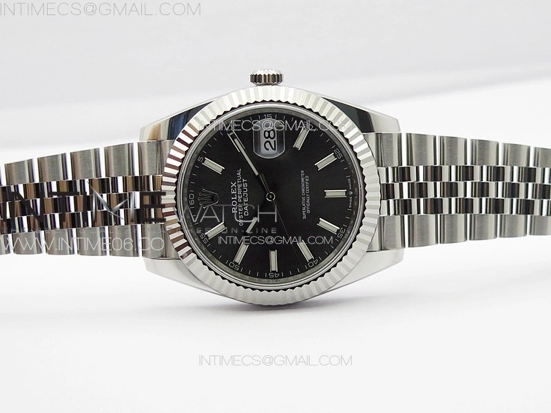 DateJust 41 126334 NTF 1:1 Best Edition 904L Steel Gray Stick Dial on Jubilee Bracelet VR3235