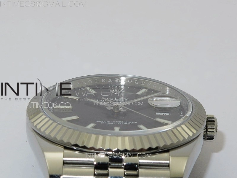 DateJust 41 126334 NTF 1:1 Best Edition 904L Steel Gray Stick Dial on Jubilee Bracelet VR3235