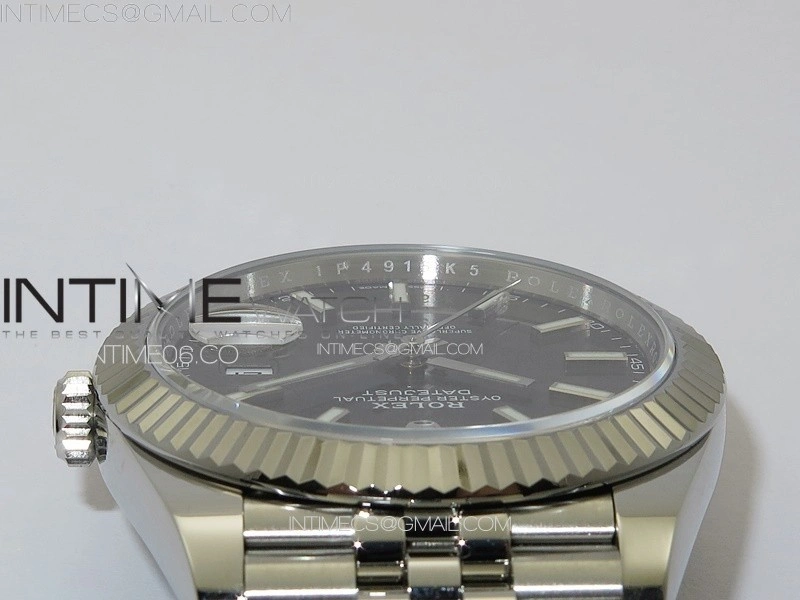 DateJust 41 126334 NTF 1:1 Best Edition 904L Steel Gray Stick Dial on Jubilee Bracelet VR3235