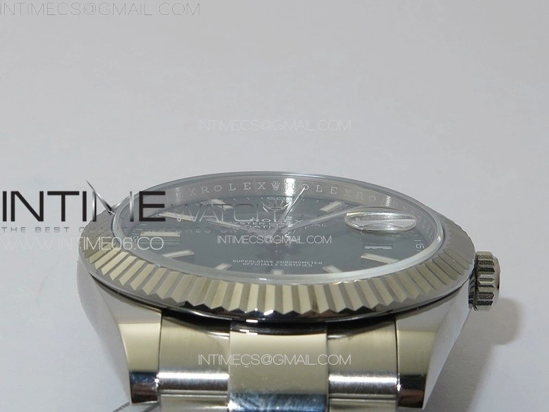 DateJust 41 126334 NTF 1:1 Best Edition 904L Steel Green Stick Dial on Oyster Bracelet VR3235