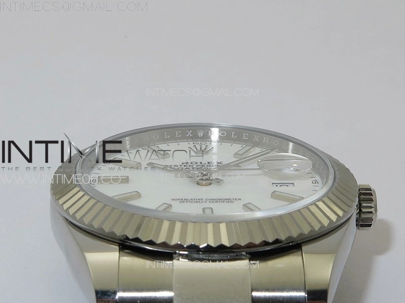 DateJust 41 126334 NTF 1:1 Best Edition 904L Steel White Stick Dial on Oyster Bracelet VR3235
