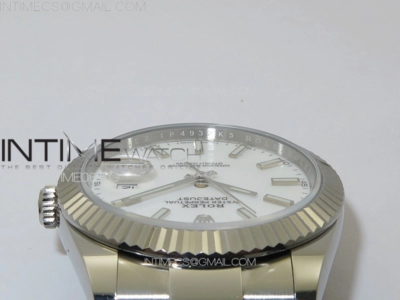 DateJust 41 126334 NTF 1:1 Best Edition 904L Steel White Stick Dial on Oyster Bracelet VR3235