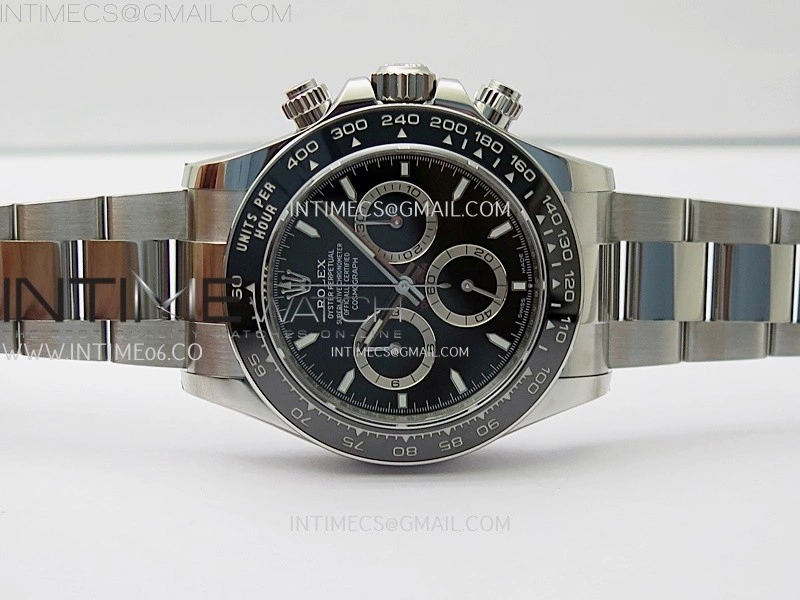 Daytona 126500 EWEF 1:1 Best Edition Black Dial On 904L Steel Case And Bracelet A4131 Mod