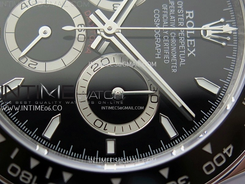 Daytona 126500 EWEF 1:1 Best Edition Black Dial On 904L Steel Case And Bracelet A4131 Mod