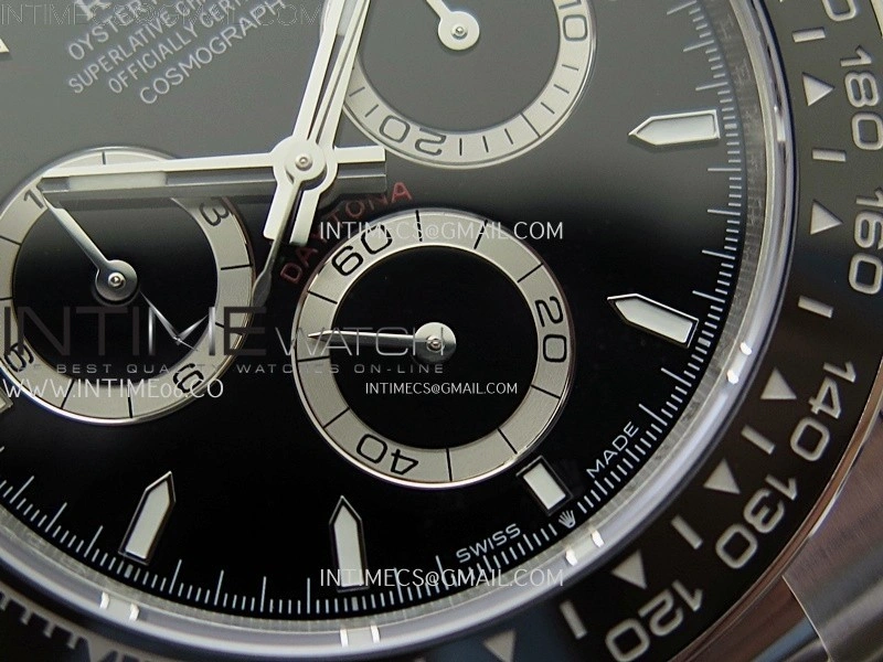 Daytona 126500 EWEF 1:1 Best Edition Black Dial On 904L Steel Case And Bracelet A4131 Mod