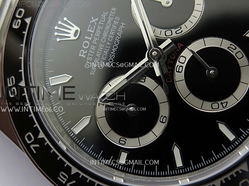 Daytona 126500 EWEF 1:1 Best Edition Black Dial On 904L Steel Case And Bracelet A4131 Mod