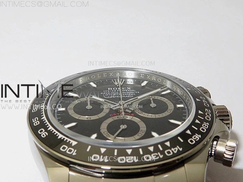 Daytona 126500 EWEF 1:1 Best Edition Black Dial On 904L Steel Case And Bracelet A4131 Mod