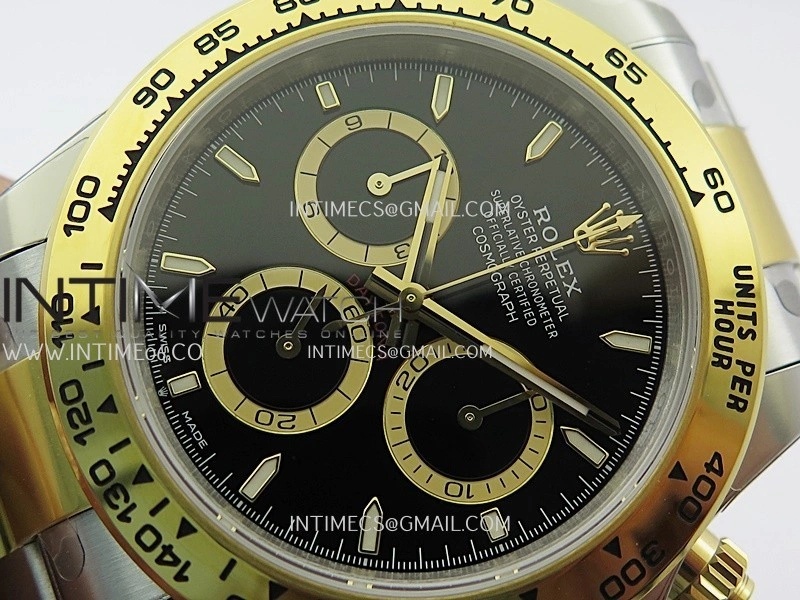 Daytona 126503 SS YG Gain Weight VSF 1:1 Best Edition Black Dial On Oyster Bracelet DD4131