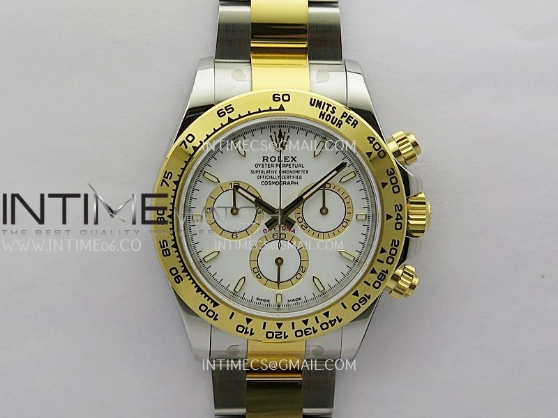 Daytona 126503 SS YG Gain Weight VSF 1:1 Best Edition White Dial On Oyster Bracelet DD4131