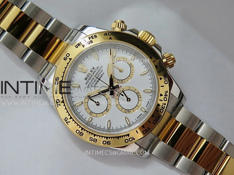 Daytona 126503 SS YG Gain Weight VSF 1:1 Best Edition White Dial On Oyster Bracelet DD4131