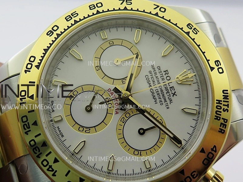 Daytona 126503 SS YG Gain Weight VSF 1:1 Best Edition White Dial On Oyster Bracelet DD4131