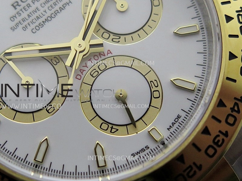 Daytona 126503 SS YG Gain Weight VSF 1:1 Best Edition White Dial On Oyster Bracelet DD4131